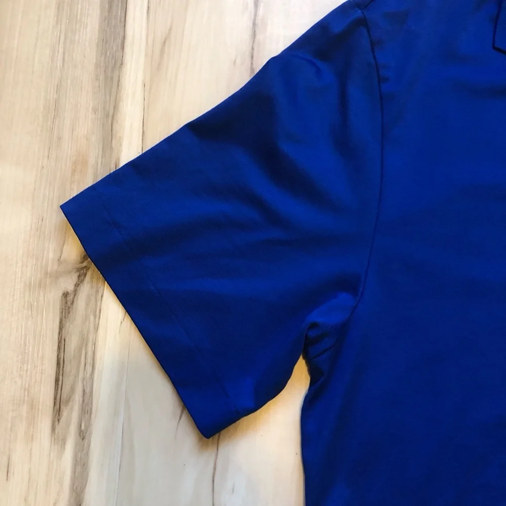 Polo Golf Ralph Lauren Performance Pima Cotton Short-Sleeve Polo in Cobalt Blue - Picture 3 of 8